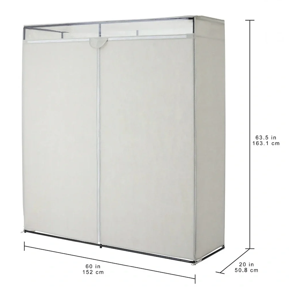 Mainstays Single Steel Tier Zippered Extra Wide Clothes Closet